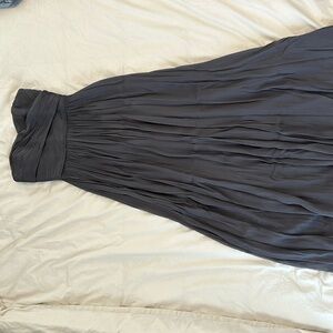 Strapless, Formal, Purple-Gray Dress